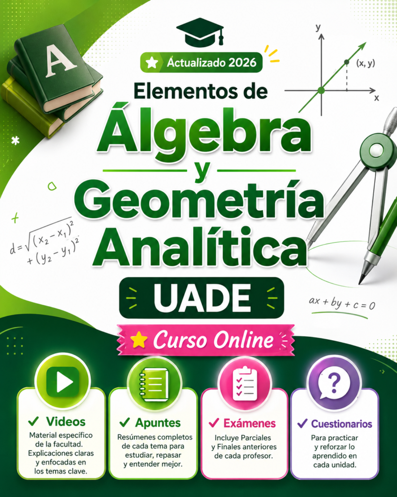 Elementos de algebra y geometria analitica - UADE