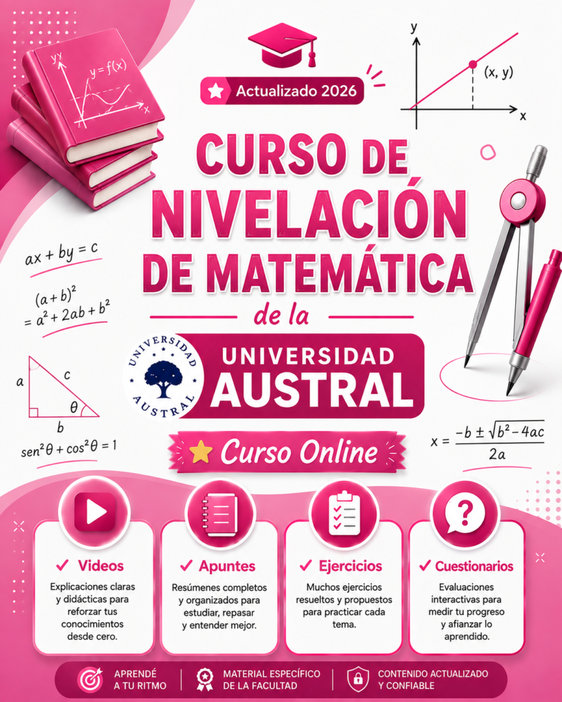 AUSTRAL - CURSO DE NIVELACION DE MATEMATICA